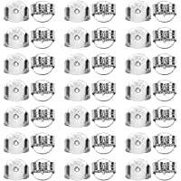 TOAOB 20 Piezas 5 x 5.5 mm Plata de Ley 925 Tapón de Pendientes de seguridad Mariposa Tamaños Universal Tuercas para…